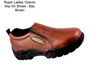 Roper Ladies Classic Slip-On Shoes - Bay Brown