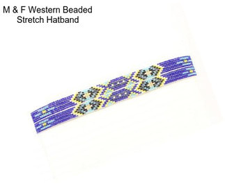 M & F Western Beaded Stretch Hatband