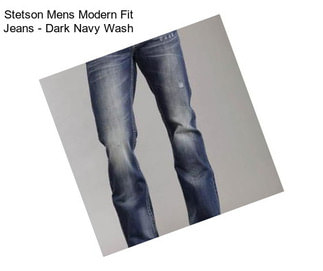 Stetson Mens Modern Fit Jeans - Dark Navy Wash
