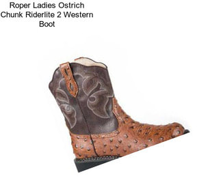 Roper Ladies Ostrich Chunk Riderlite 2 Western Boot