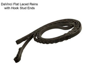 DaVinci Flat Laced Reins with Hook Stud Ends