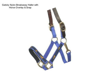 Gatsby Nylon Breakaway Halter with Horse Overlay & Snap