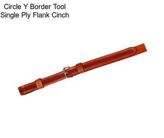 Circle Y Border Tool Single Ply Flank Cinch