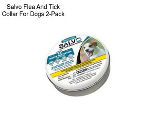 Salvo Flea And Tick Collar For Dogs 2-Pack