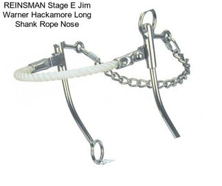 REINSMAN Stage E Jim Warner Hackamore Long Shank Rope Nose