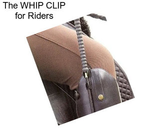 The WHIP CLIP for Riders