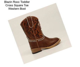 Blazin Roxx Toddler Cross Square Toe Western Boot