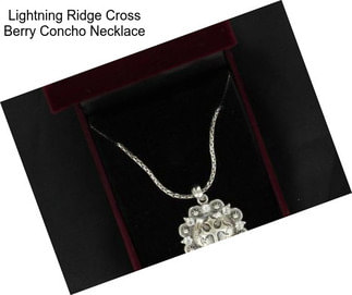 Lightning Ridge Cross Berry Concho Necklace