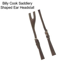 Billy Cook Saddlery Shaped Ear Headstall