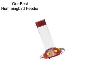 Our Best Hummingbird Feeder