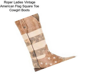 Roper Ladies Vintage American Flag Square Toe Cowgirl Boots