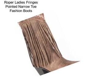 Roper Ladies Fringes Pointed Narrow Toe Fashion Boots