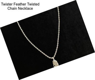 Twister Feather Twisted Chain Necklace