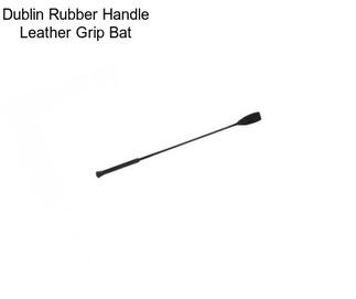 Dublin Rubber Handle Leather Grip Bat