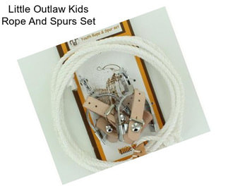 Little Outlaw Kids Rope And Spurs Set