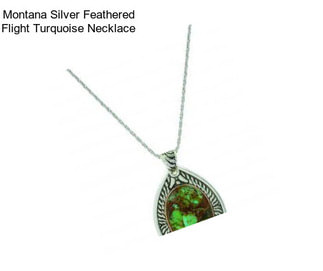 Montana Silver Feathered Flight Turquoise Necklace