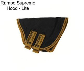 Rambo Supreme Hood - Lite