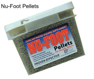 Nu-Foot Pellets