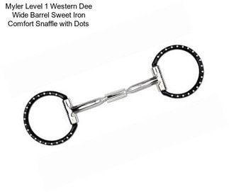 Myler Level 1 Western Dee Wide Barrel Sweet Iron Comfort Snaffle with Dots