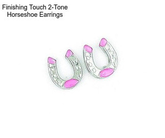 Finishing Touch 2-Tone Horseshoe Earrings