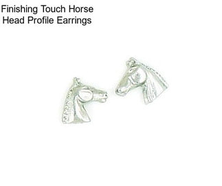 Finishing Touch Horse Head Profile Earrings