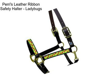 Perri\'s Leather Ribbon Safety Halter - Ladybugs