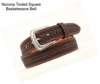 Nocona Tooled Square Basketweave Belt