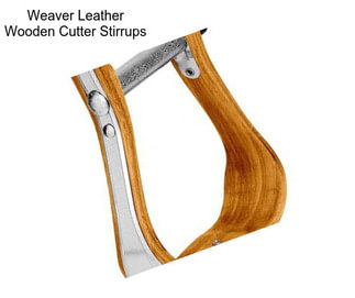 Weaver Leather Wooden Cutter Stirrups