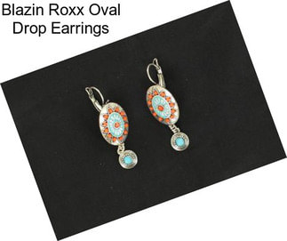 Blazin Roxx Oval Drop Earrings