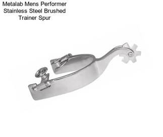 Metalab Mens Performer Stainless Steel Brushed Trainer Spur