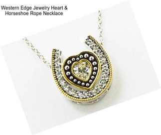Western Edge Jewelry Heart & Horseshoe Rope Necklace