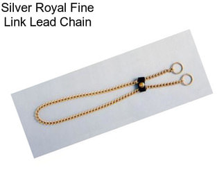 Silver Royal Fine Link Lead Chain