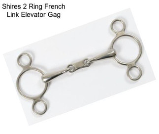 Shires 2 Ring French Link Elevator Gag