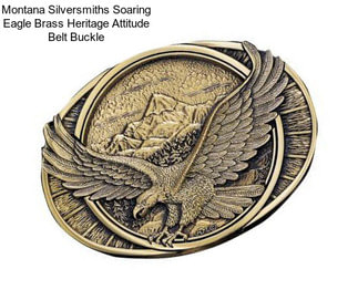 Montana Silversmiths Soaring Eagle Brass Heritage Attitude Belt Buckle