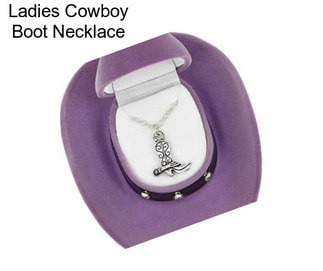 Ladies Cowboy Boot Necklace