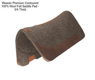 Weaver Premium Contoured 100% Wool Felt Saddle Pad - 3/4\