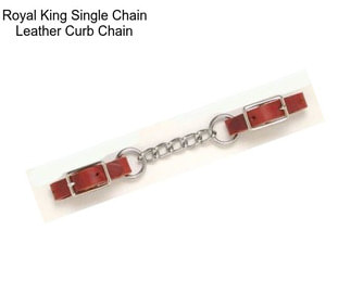 Royal King Single Chain Leather Curb Chain