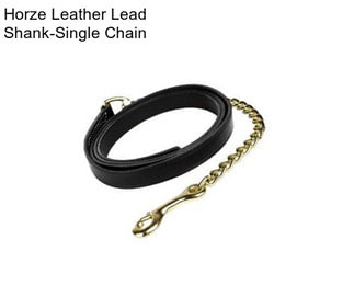 Horze Leather Lead Shank-Single Chain