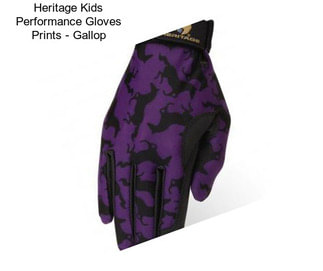 Heritage Kids Performance Gloves Prints - Gallop