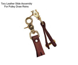 Tory Leather Slide Assembly For Pulley Draw Reins