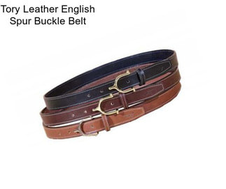 Tory Leather English Spur Buckle Belt