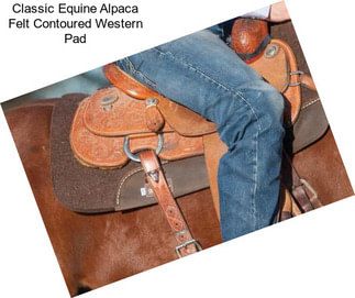 Classic Equine Alpaca Felt Contoured Western Pad