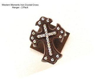 Western Moments Iron Crystal Cross Hanger - 2 Pack