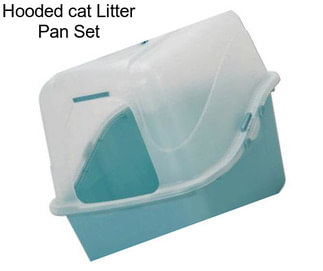 Hooded cat Litter Pan Set