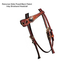 Reinsman Molly Powell Black Patent Inlay Browband Headstall