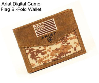 Ariat Digital Camo Flag Bi-Fold Wallet