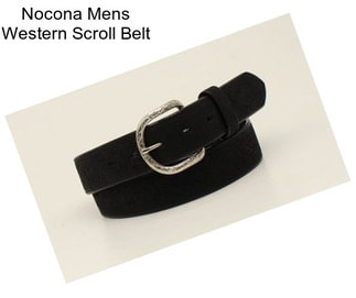 Nocona Mens Western Scroll Belt