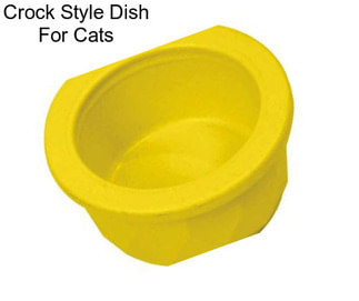 Crock Style Dish For Cats
