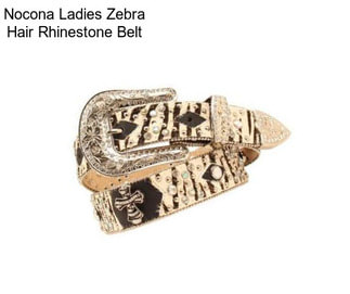 Nocona Ladies Zebra Hair Rhinestone Belt