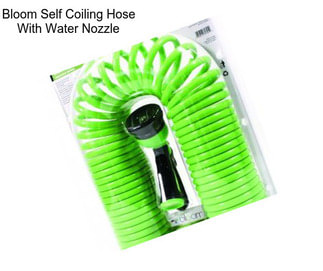 Bloom Self Coiling Hose With Water Nozzle
